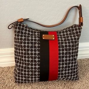 Kate Spade canvas zippered tote